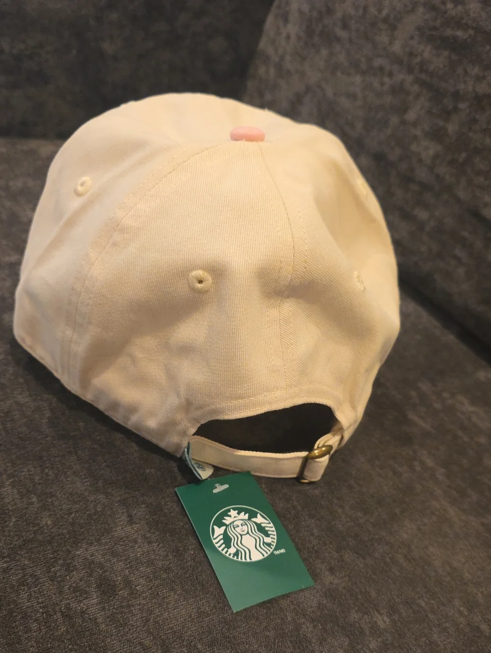 Starbucks Pink Hat & Pink Claw Clips